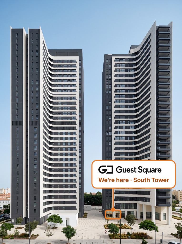 Guest Square location at South Tower, Martiricos Towers